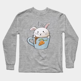 Cute rabbit in mug Long Sleeve T-Shirt